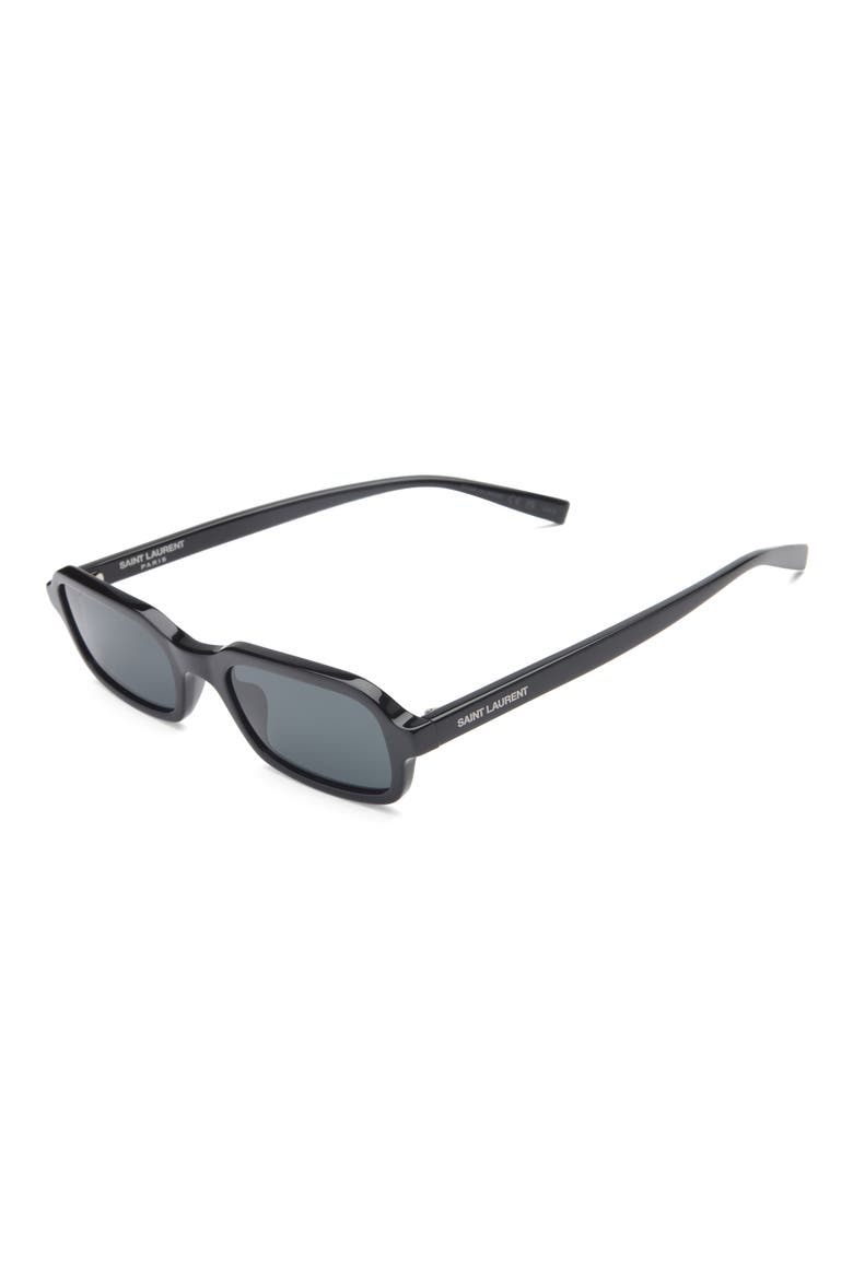 SL 908 Rectangle Sunglasses, Alternate, color, BLACK