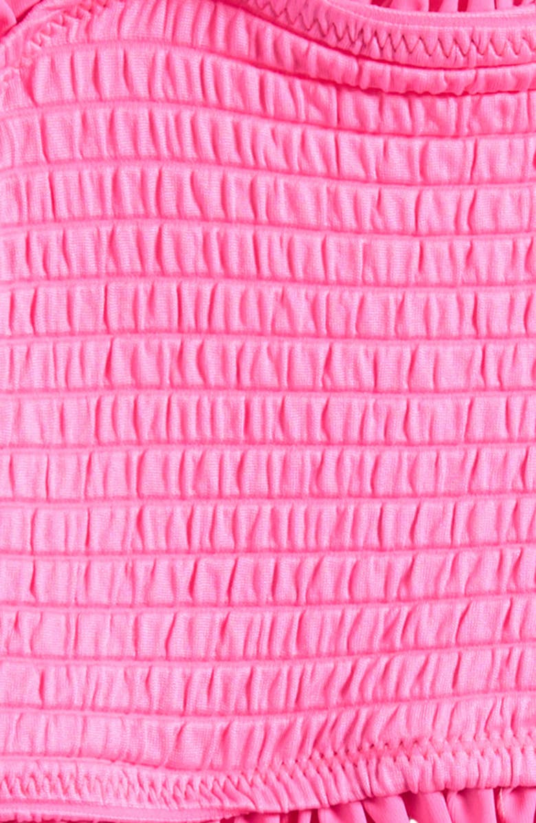 Ava & Yelly Kids' Ruffle Smocked Two-Piece Swimsuit, Alternate, color, 