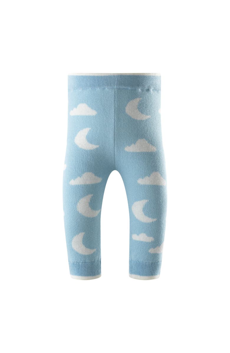 Rachel Riley Cloud & Moon Knit Sweater & Leggings Set, Alternate, color, Blue