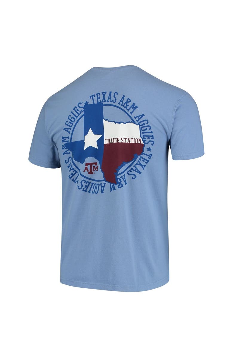 IMAGE ONE Men's Blue Texas A&M Aggies Flag Local Comfort Color T-Shirt, Alternate, color, 