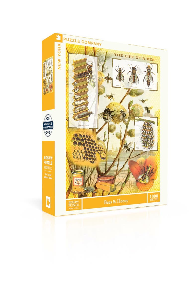 Bees & Honey 1000 Piece Puzzle, Alternate, color, No Color