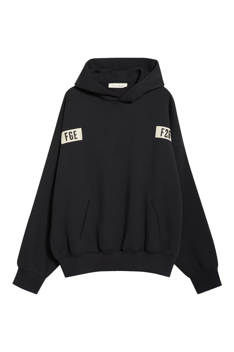 '90's Logo Graphic Cotton Blend Hoodie, Alternate, color, VINTAGE BLACK