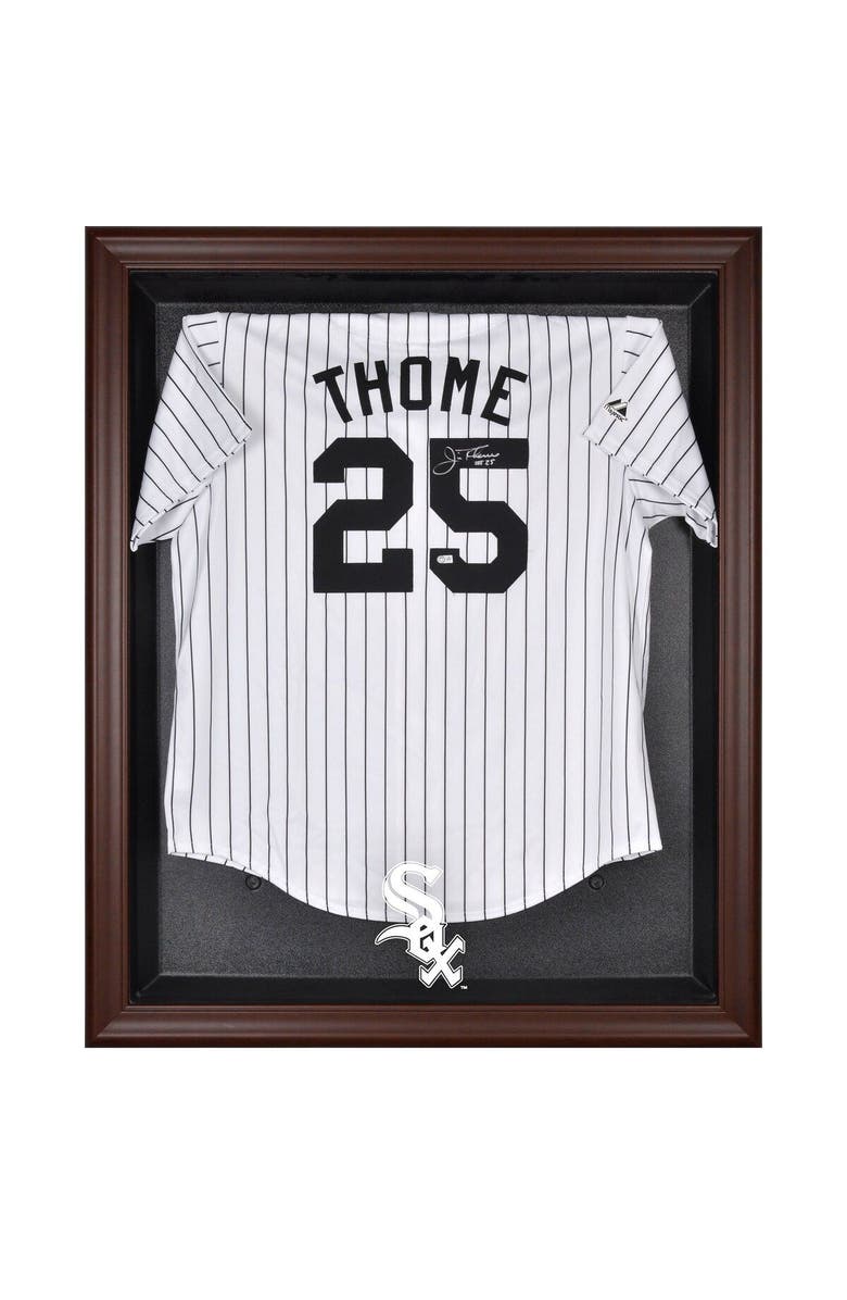 FANATICS AUTHENTIC Chicago White Sox Brown Framed Logo Jersey Display Case, Main, color, 