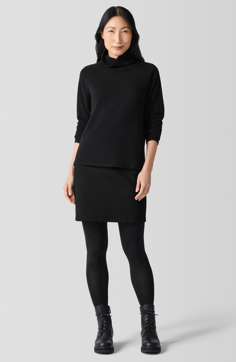 Eileen Fisher Boxy Cashmere Turtleneck Sweater, Alternate, color, 