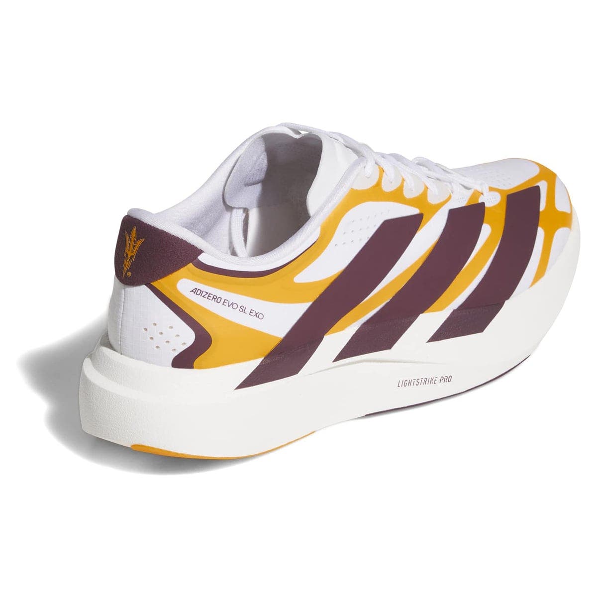 Unisex adidas  White Arizona State Sun Devils Adizero EVO SL EXO Sneakers, Alternate, color, White