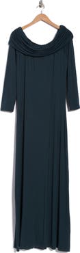 Renee C Off the Shoulder Long Sleeve Maxi Dress