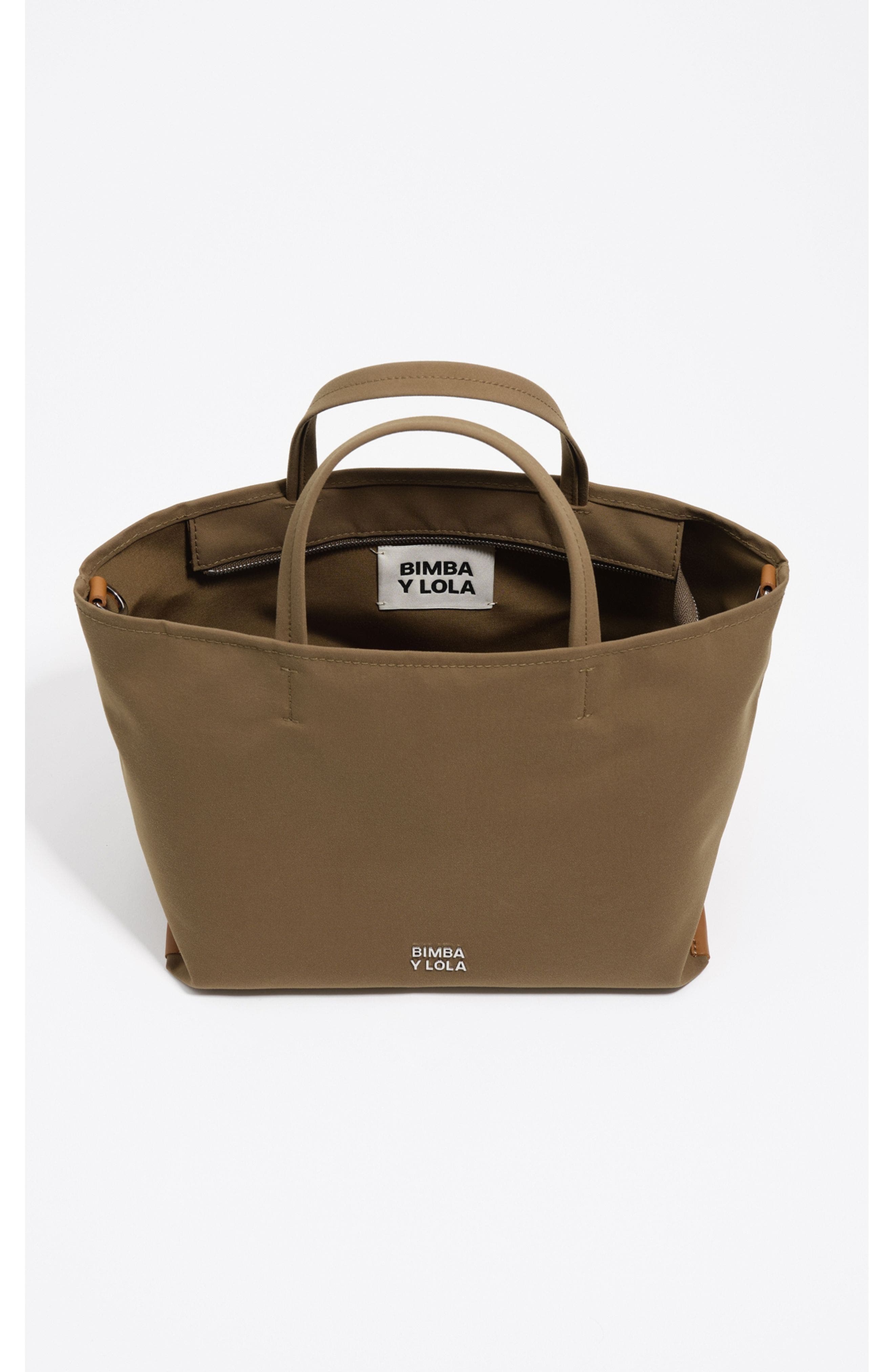 Bimba y Lola Small Nylon Chihuahua Shopper Bag, Alternate, color, Olive