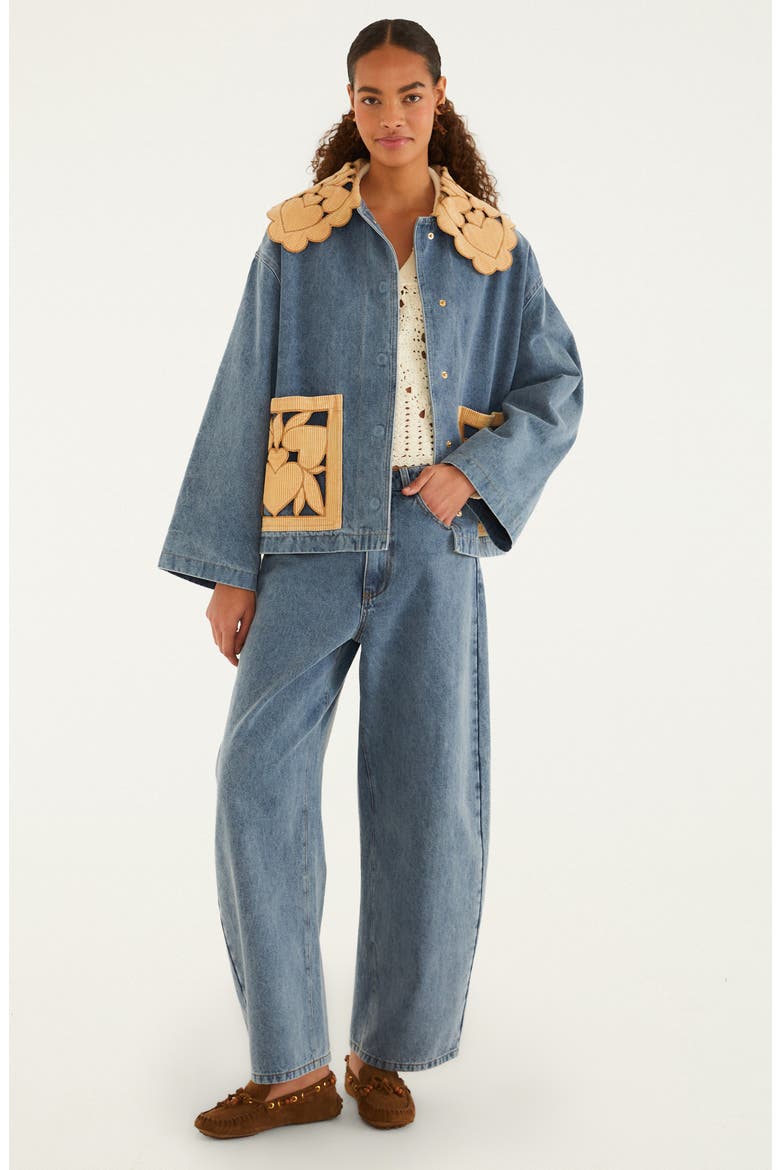 Richelieu Denim Barn Jacket, Alternate, color, DENIM
