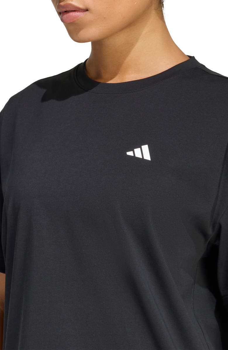 adidas Power Essentials Workout Oversize T-Shirt, Alternate, color, Black