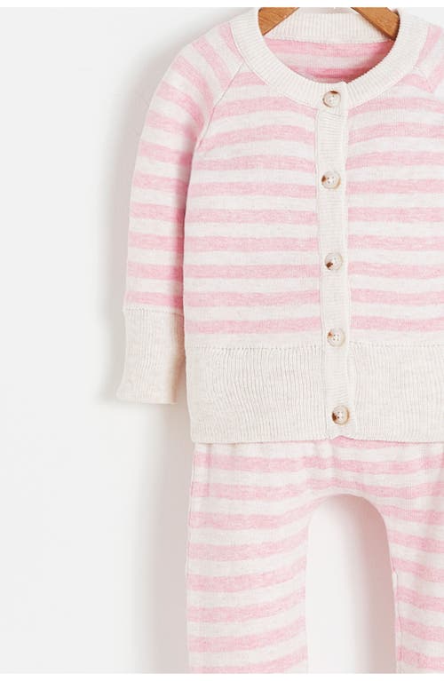 Babycottons Knit 2 Piece Set In Pink
