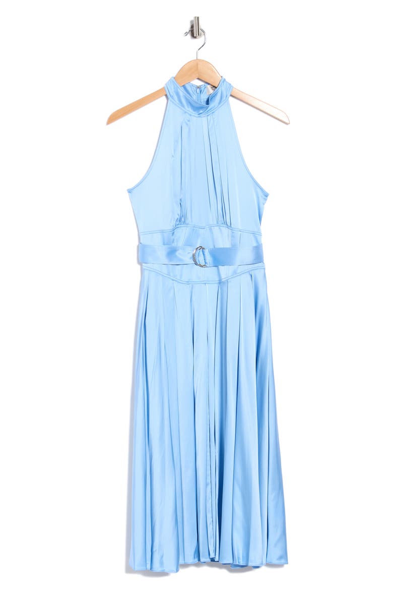 Nicola Sleeveless Belted Midi DressNicola Sleeveless Belted Midi Dress, Main, color, MISTY BLUE