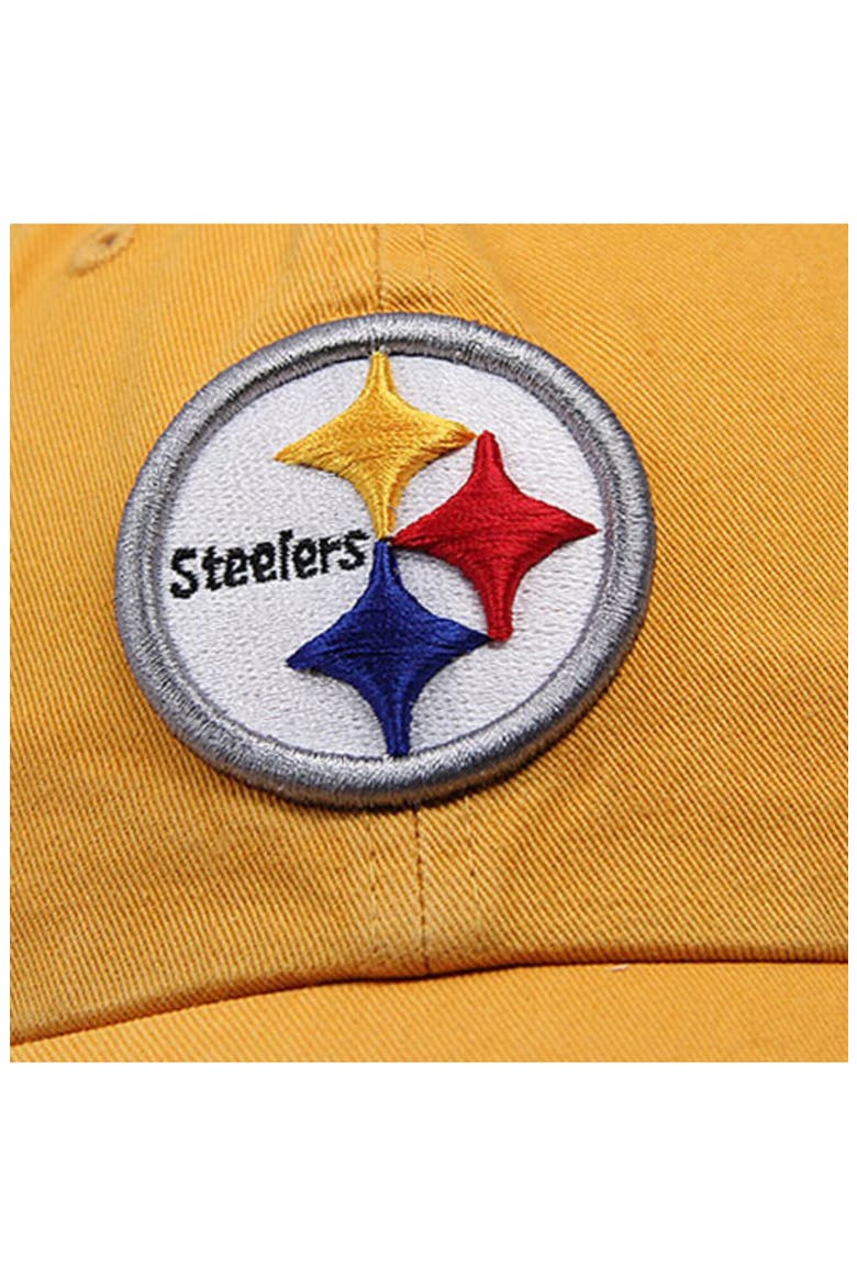 Mens Pittsburgh Steelers '47 Brand Gold Cleanup Adjustable Hat, Alternate, color, GOLD