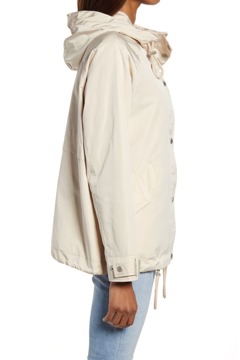 Levi's® Water Resistant Hooded Rain Jacket, Alternate, color, BLEACHED SAND
