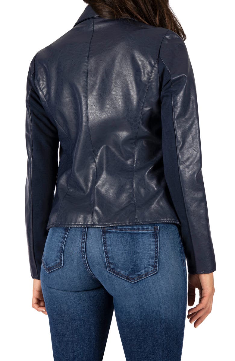 KUT from the Kloth Ciana Faux Leather Blazer, Alternate, color, 