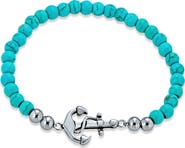 BLING JEWELRY Turquoise Ball Bead Stretch Bracelet