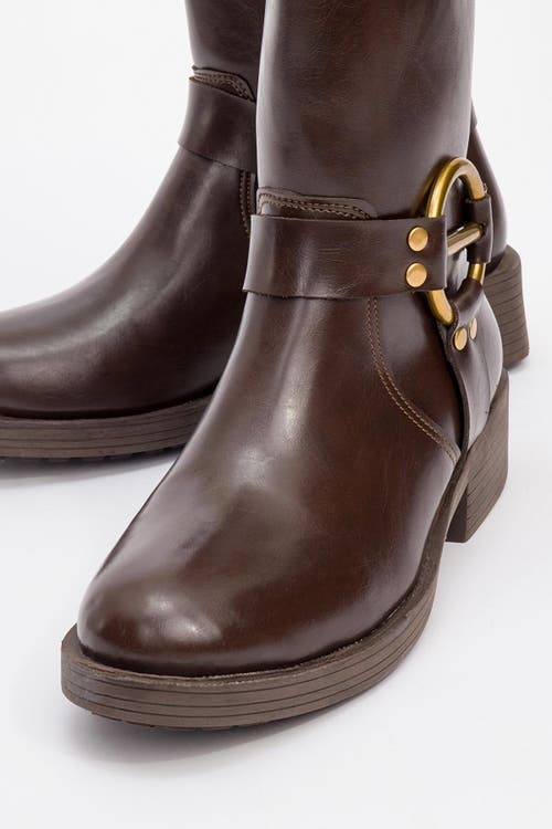 Prologue Shoes Fies Buckled Boot In Brown