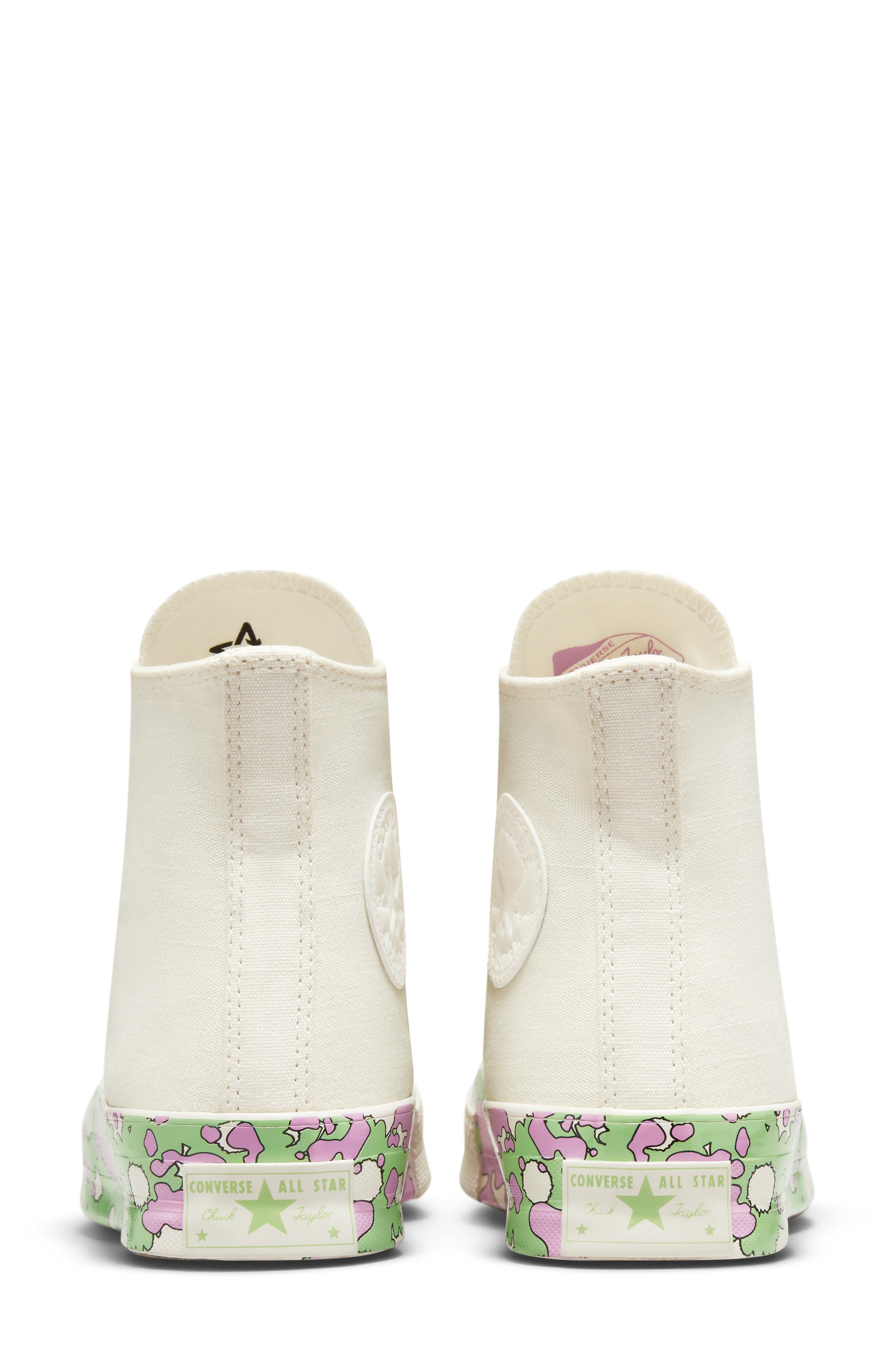 Converse Chuck Taylor<sup>®</sup> Floral High Top Sneaker, Alternate, color, 