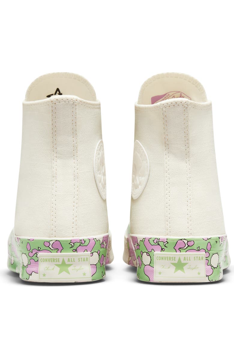 Converse Chuck Taylor<sup>®</sup> Floral High Top Sneaker, Alternate, color,
