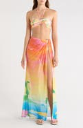 Kulani Kinis Sheer Mesh Cover-Up Maxi Skirt