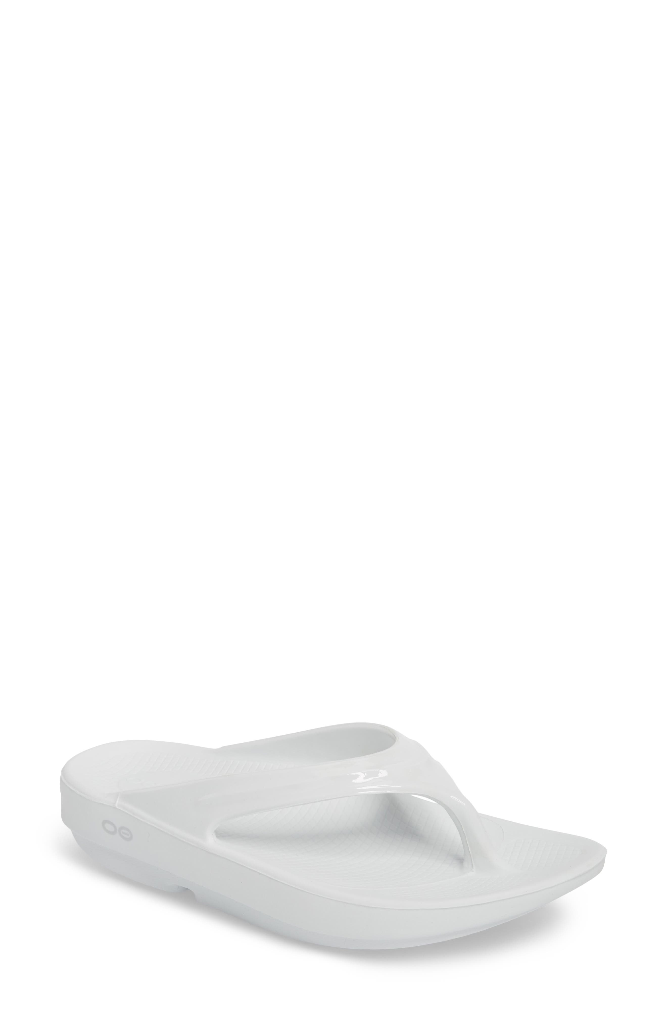Oofos OOlala Sandal, Main, color, White