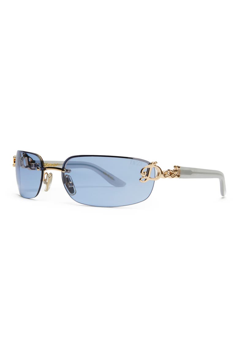 Bby Grl 65mm Oval Sunglasses, Alternate, color, BABY BLUE