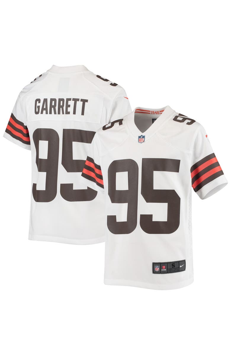 Nike Youth Nike Myles Garrett White Cleveland Browns Game Jersey, Main, color, White