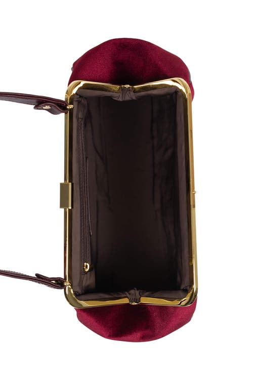 Jeffrey Campbell Frame Floral Embroidered Velvet Shoulder Bag