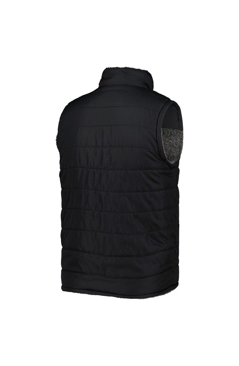 G-III SPORTS BY CARL BANKS Men's G-III Sports by Carl Banks Black/Charcoal Chicago White Sox Power Hitter Reversible Full-Zip Vest, Alternate, color, 