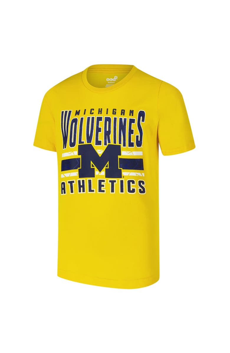 Outerstuff Youth Michigan Wolverines In the Mix T-Shirt Combo Set, Alternate, color, Maize