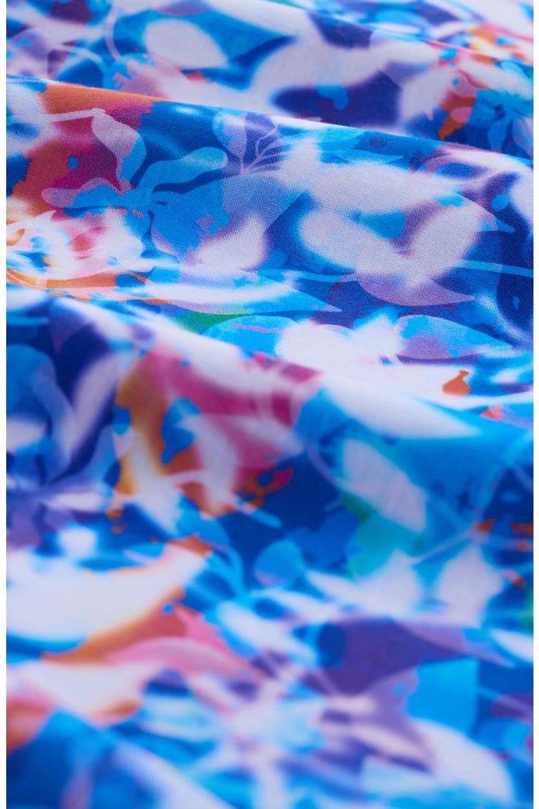 Hendrix Digital Abstract Floral Print Pima Cotton Polo, Alternate, color, CLASSIC BLUE