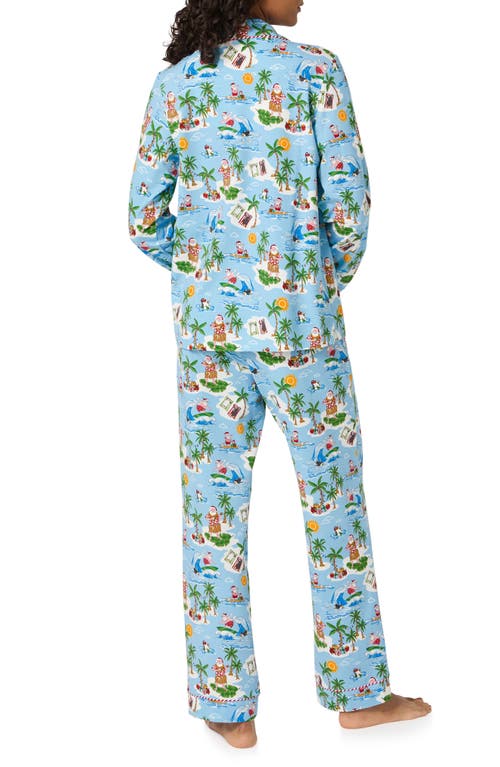 Bedhead Pajamas Print Stretch Organic Cotton Pajamas In Blue