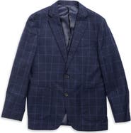 Rodd & Gunn Mansfield Windowpane Check Navy Felted Wool Blend Sport Coat