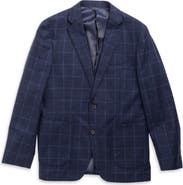 Rodd & Gunn Mansfield Windowpane Check Navy Felted Wool Blend Sport Coat