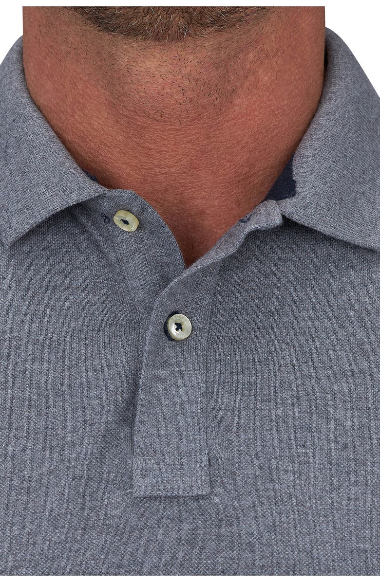 Raging Bull Short Sleeve Cotton Polo Shirt, Alternate, color, Grey Marl