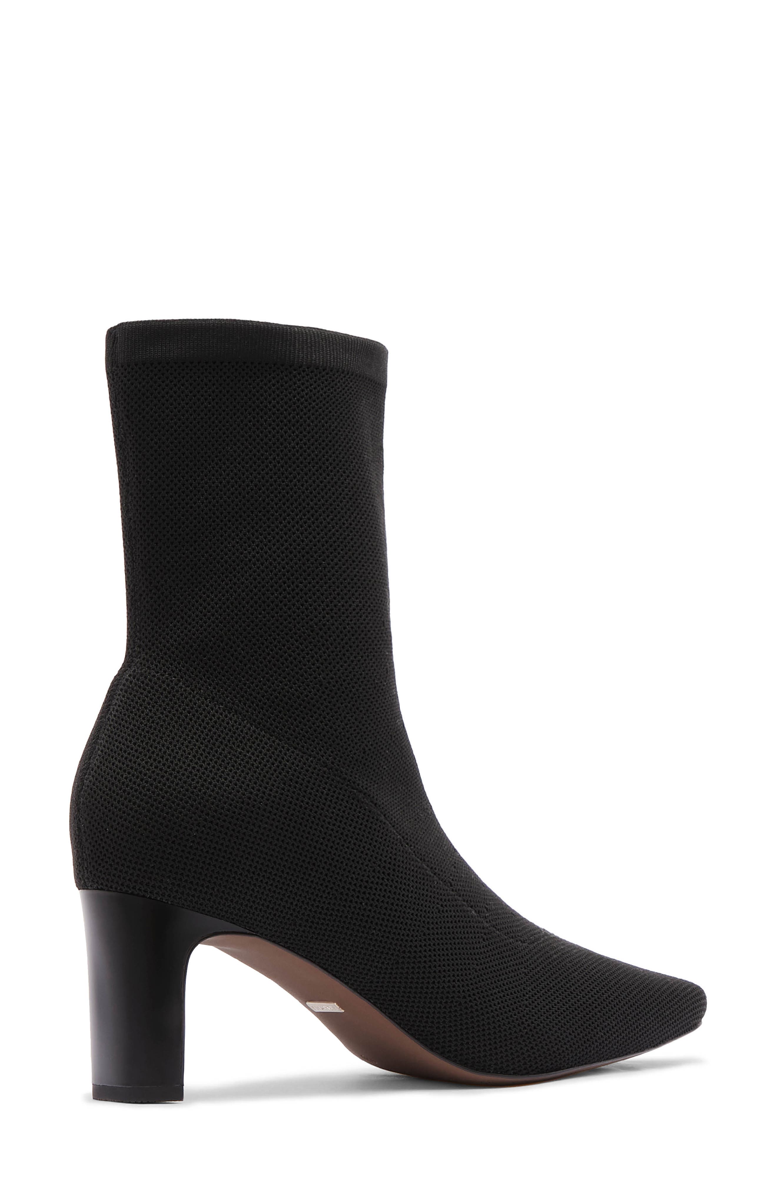 FRANKIE4 Melrose Stretch Knit Bootie, Alternate, color, Black Knit