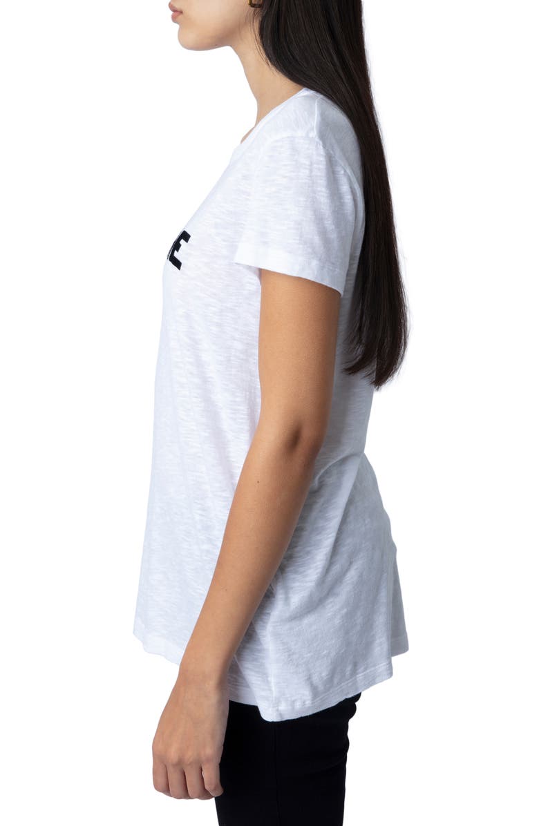 Zadig & Voltaire Je T'Aime Graphic T-Shirt, Alternate, color, 