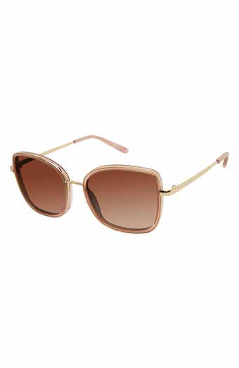 Isaac Mizrahi New York 55mm Square Sunglasses
