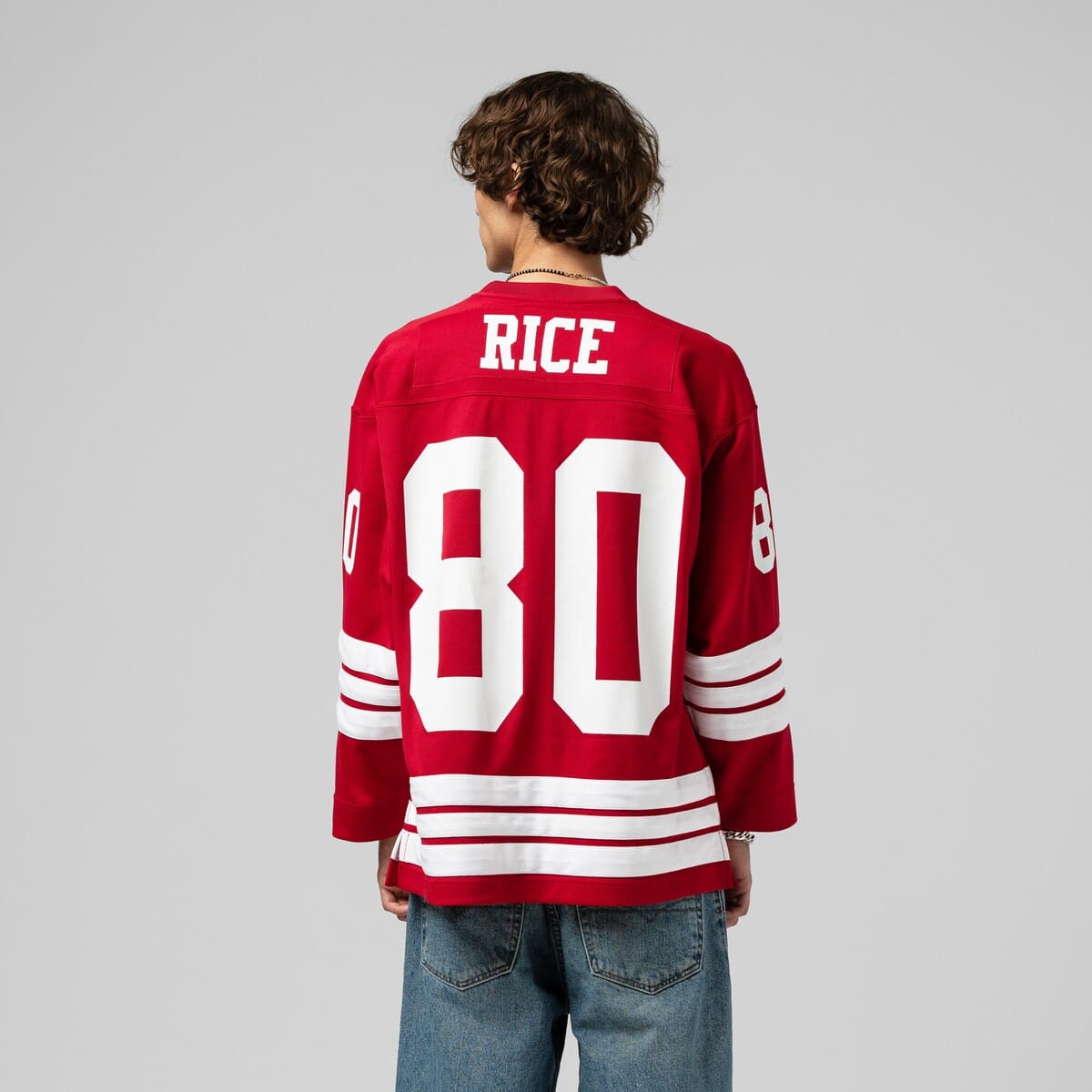 Mitchell & Ness Men's Mitchell & Ness Jerry Rice Scarlet San Francisco ...