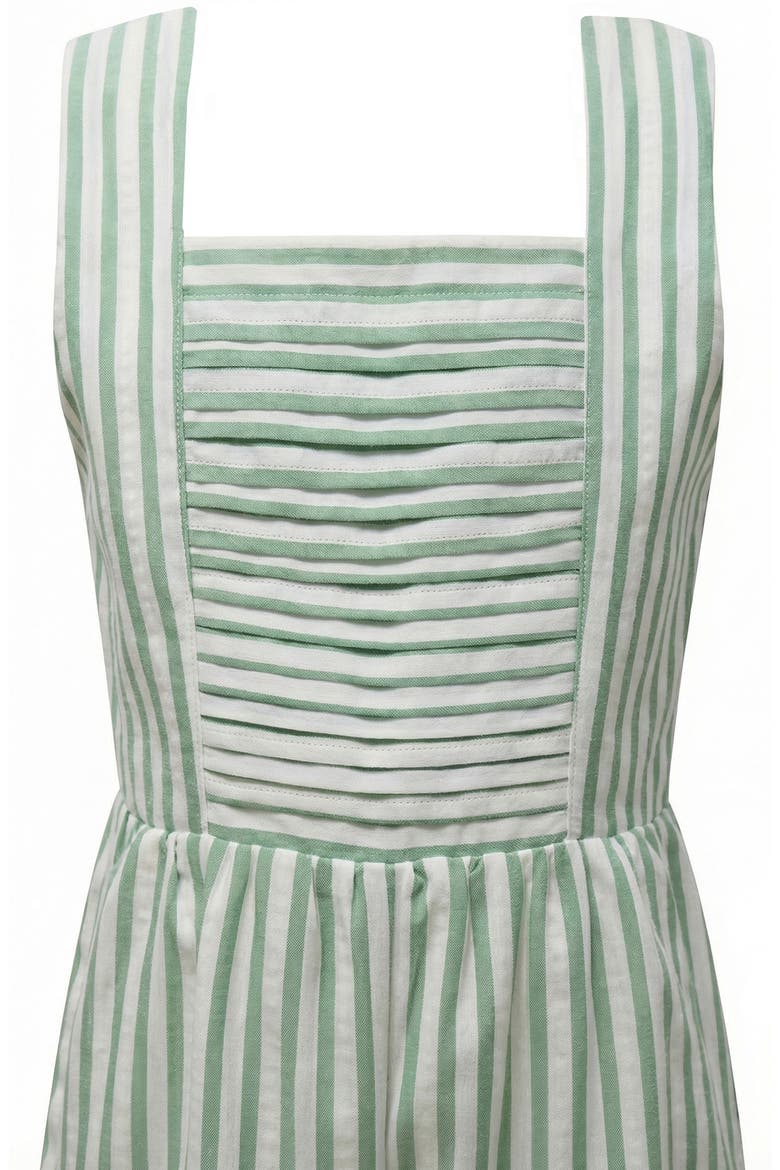 Kids' Striped Smocked Jumpsuit, Alternate, color, SAGE