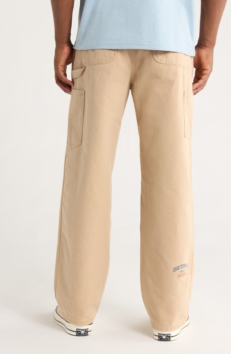 Carhartt Work In Progress OG Single Knit Loose Organic Cotton Canvas Pants, Alternate, color, Dusty H Brown