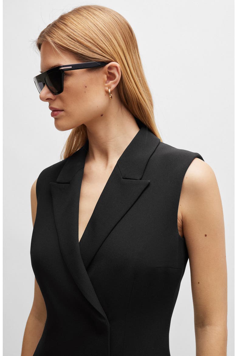 Dekava Blazer Dress, Alternate, color, BLACK