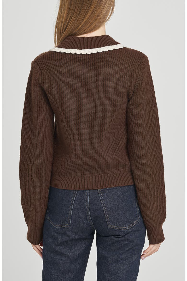 Millie Cardigan, Alternate, color, CHOCOLATE