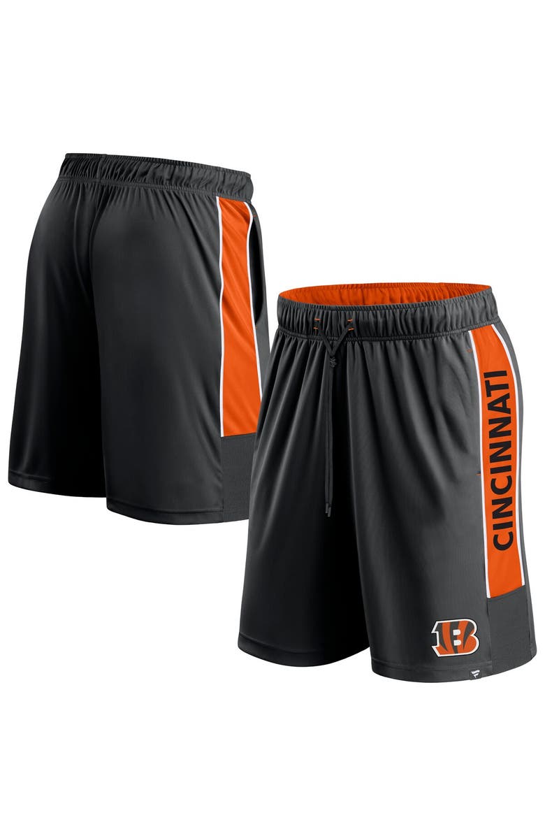 FANATICS Men's Fanatics Branded  Black Cincinnati Bengals Win The Match Shorts, Main, color, 