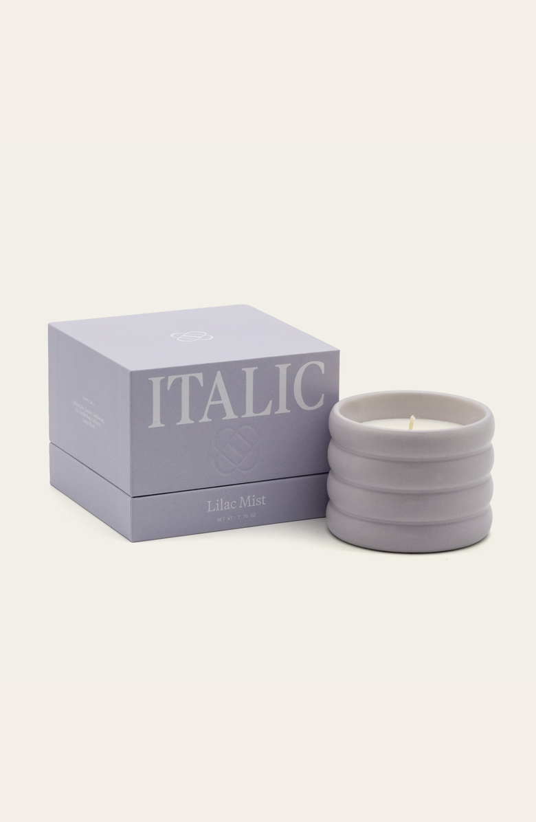 Italic Ceramic Candle & Wick Trimmer Set, Alternate, color, Lilac Mist