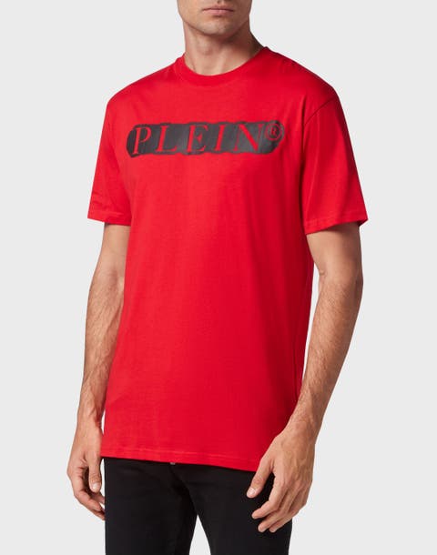 T-Shirt Round Neck Ss Spray Effect Print Philipp Plein Tm Men