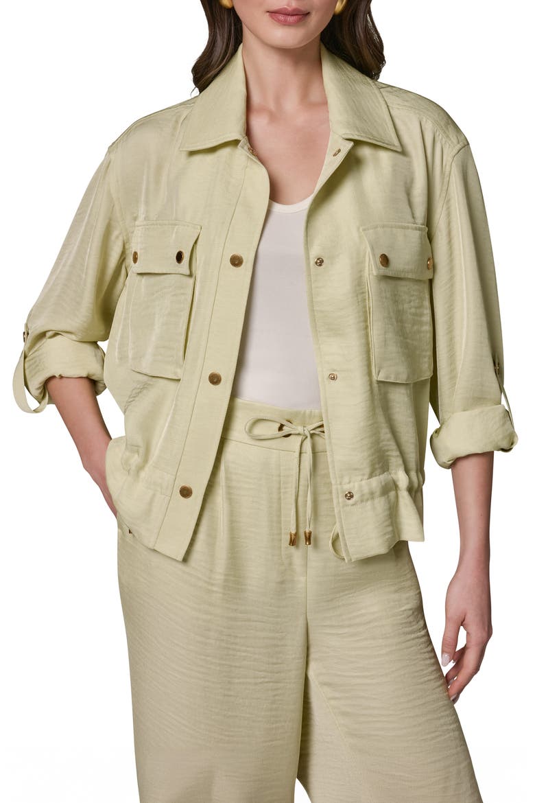 Roll Tab Sleeve Jacket, Main, color, CITRUS