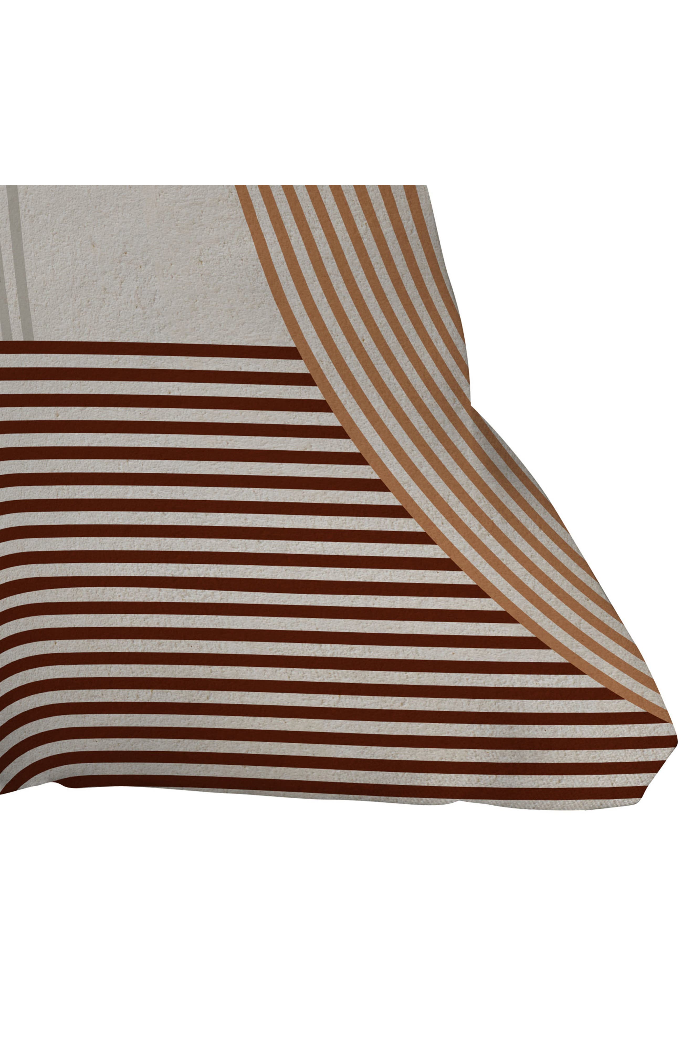 Iveta Mid Century Line Throw Pillow