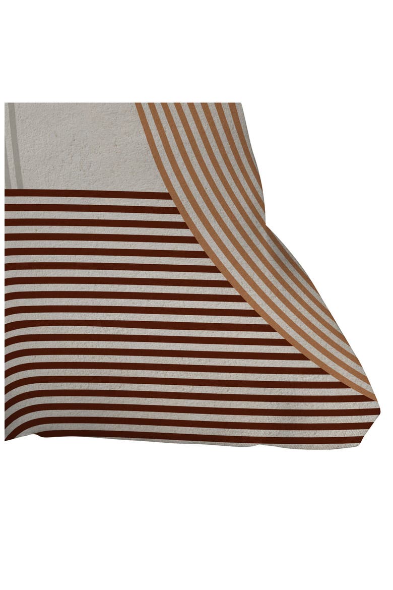 Iveta Mid Century Line Throw Pillow, Alternate, color, BEIGE