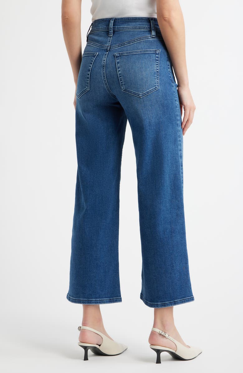 FRAME Le Slim Palazzo Crop Wide Leg Jeans, Alternate, color, Archive