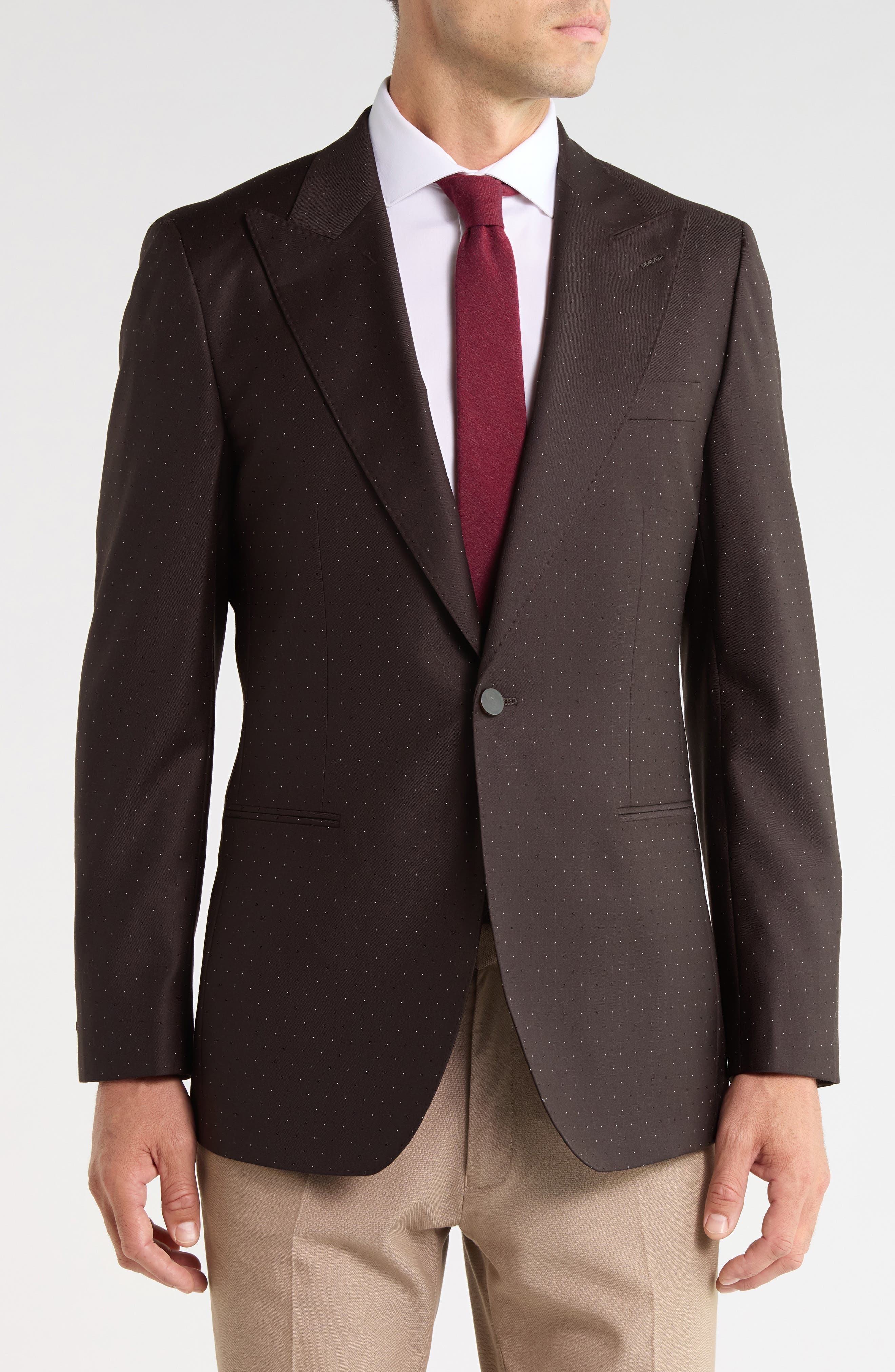 Jake Single Button Dot Sport Coat